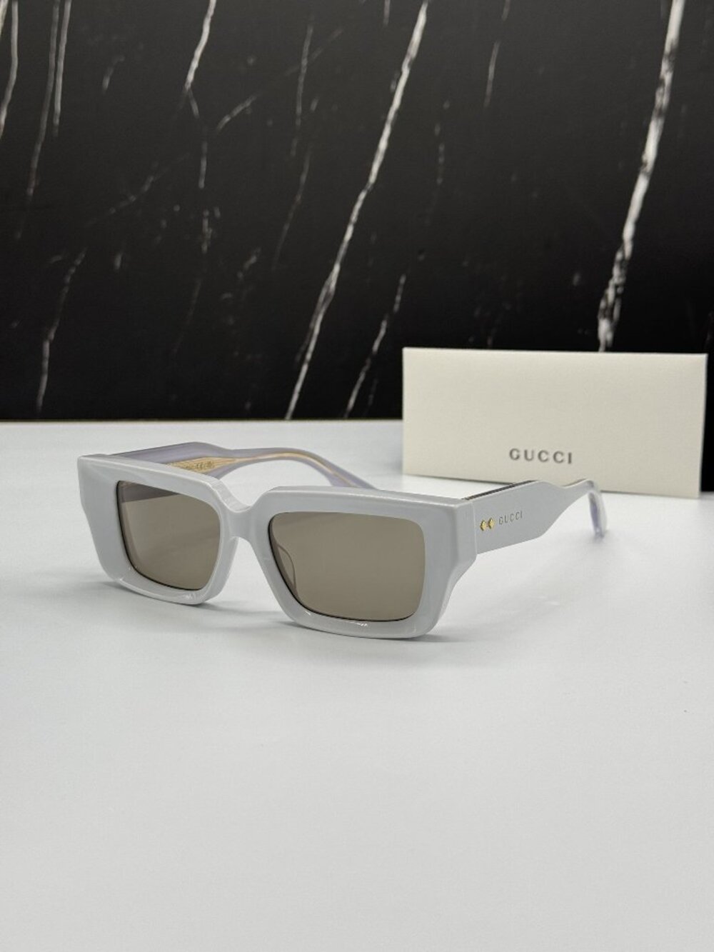 NEW GUCCI EYEWEAR GG1529S 004 GRAY UNISEX SUNGLASSES